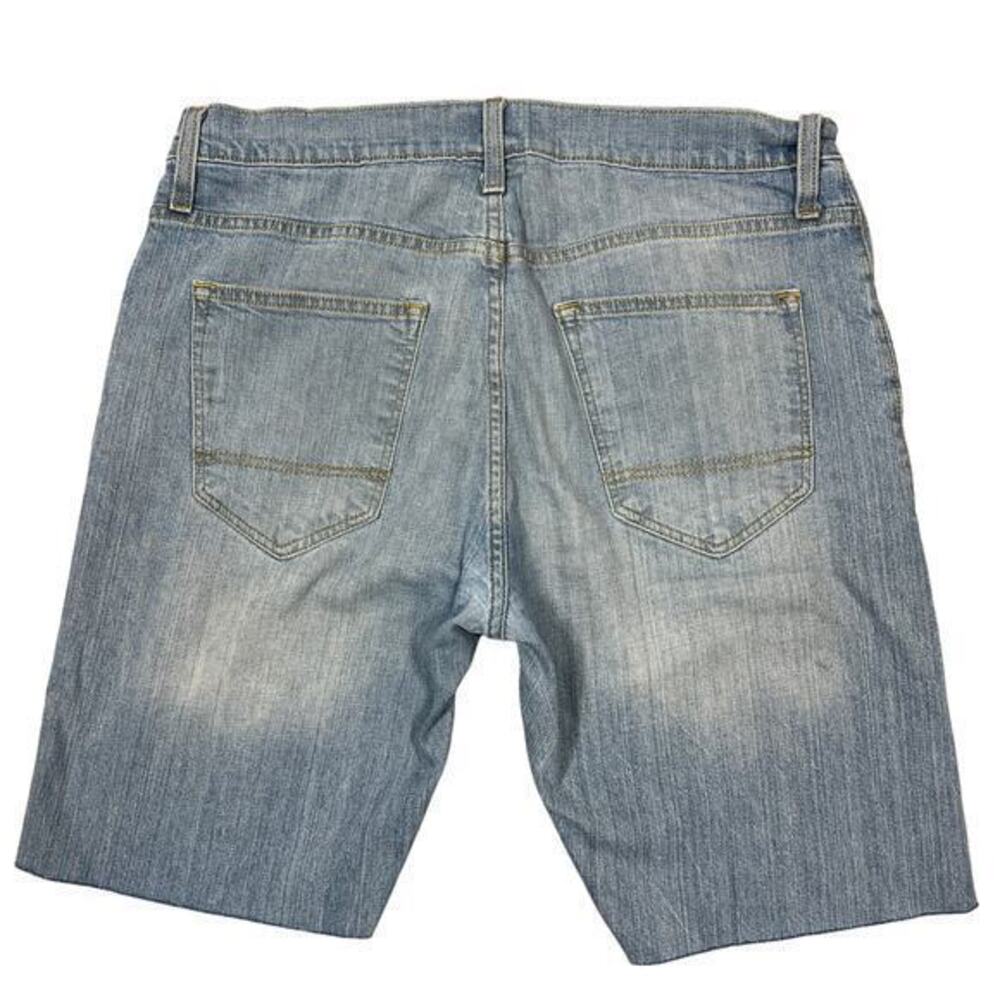 Arizona Dad Cutoff Jean Shorts Men Sz 34" Light Wash Stretch Denim Grunge Jorts‎